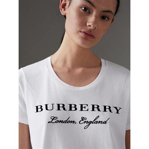 burberry white womens t-shirt medium|burberry t shirt price 41000.